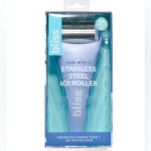 $5 Start Fti Live Shw Bliss Spa Blue Stainless Steel Ice Roller NWT!